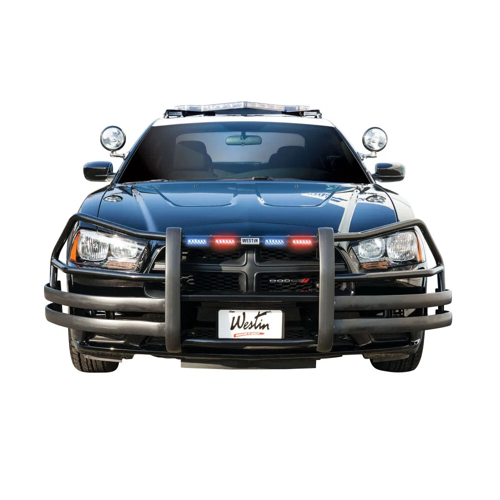 36-2035PB – WESTIN Bumper Guard, Powder Coated Black Steel Requires Westin Public Safety Bumper Push Bar